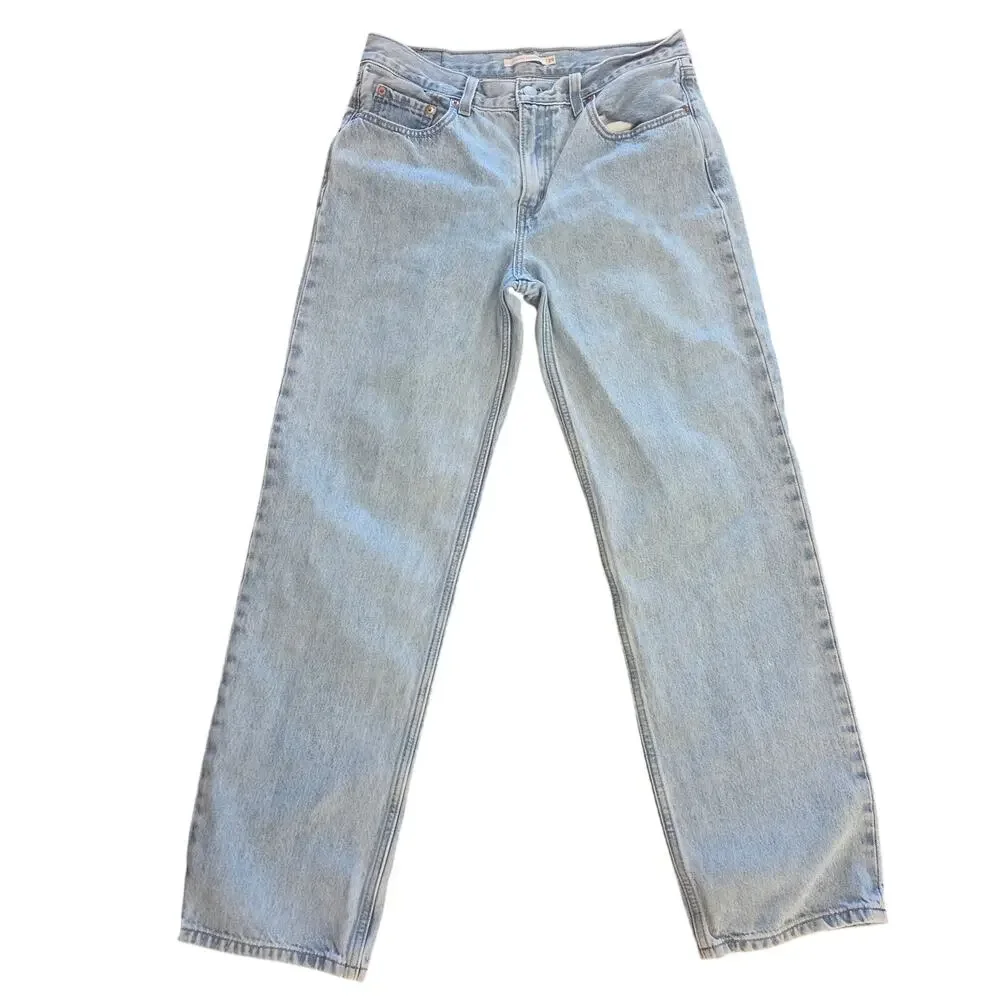 Levi's Women's Low Pro Straight Blue Jeans - Size 29 - Picture 1 of 5